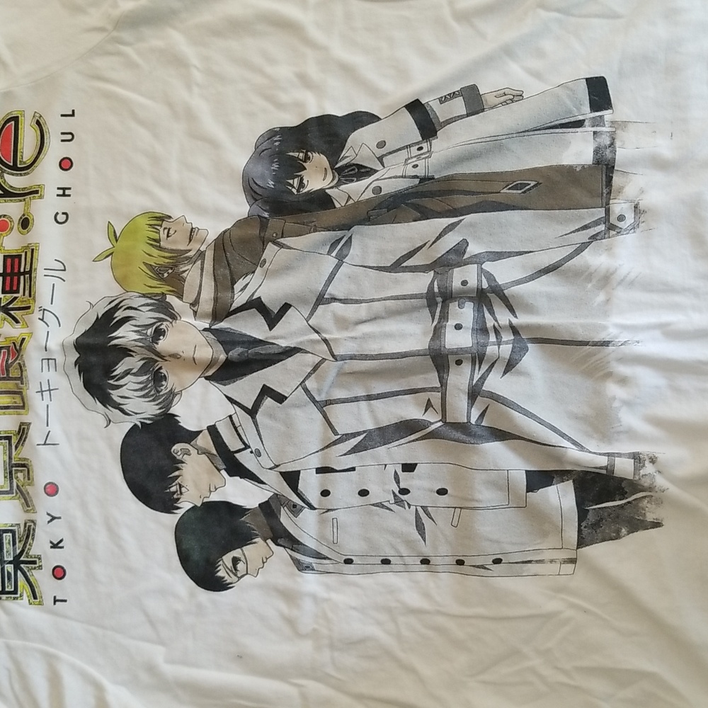 Hot Topic Tokyo Ghoul : RE Men's White Tee - Picture 3 of 5